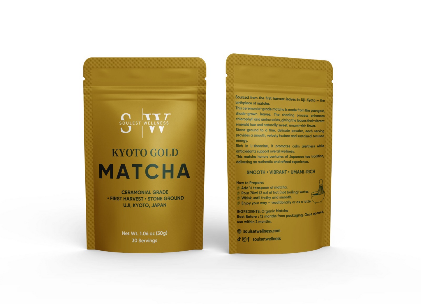 Ceremonial Grade Matcha Powder (30 g)